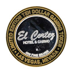 .999 Silver El Cortez Hotel and Casino $10 Casino Limited Edition Gaming Token