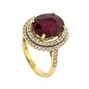 Image 4 : 14KT Yellow Gold 7.89ct Ruby and Diamond Ring