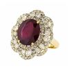Image 1 : 14KT Yellow Gold 9.58ct Ruby and Diamond Ring
