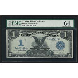 1899 $1 Black Eagle Silver Certificate Note PMG CU64