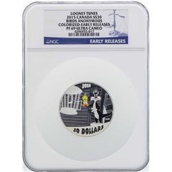 2015 $30 Canada Looney Tunes Colorized Silver Coin NGC PF69 Ultra Cameo