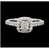 Image 1 : 14KT White Gold 1.00ctw Diamond Ring