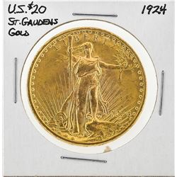 1924 $20 St. Gaudens Double Eagle Gold Coin