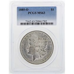 1885-O $1 Morgan Silver Dollar Coin PCGS MS63