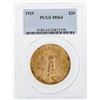 Image 1 : 1925 $20 St. Gaudens Double Eagle Gold Coin PCGS MS64
