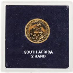 1967 South Africa 2 Rand Gold Coin