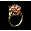 Image 4 : 18KT Yellow Gold 1.60ctw Ruby and Diamond Ring
