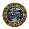 Image 1 : .999 Silver Whiskey Petes Casino Jean Nevada $10 Casino Limited Edition Gaming T