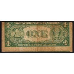 1935D $1 Silver Certificate Note ERROR Faulty Alignment