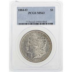 1884-O $1 Morgan Silver Dollar Coin PCGS MS63