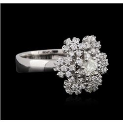 14KT White Gold 1.06ctw Diamond Ring