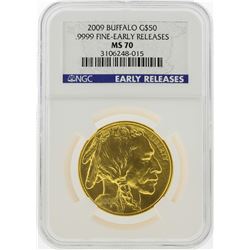 2009 $50 American Gold Buffalo Coin NGC MS70 Early Releases