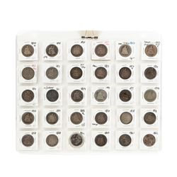Lots of (52) Seated and Barber Quarters