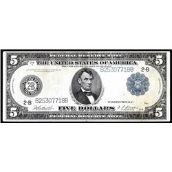 1914 $5 Large Size Federal Reserve Note