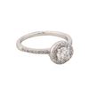 Image 1 : 14KT White Gold 0.61ctw Round Diamond Engagement Ring