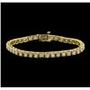 Image 1 : 14KT Yellow Gold 2.75ctw Diamond Tennis Bracelet