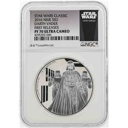 2016 Star Wars $2 Darth Vader Silver Coin NGC PF70 Ultra Cameo