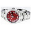 Image 8 : Rolex Mens Stainless Steel Diamond Roman Numeral Markers DateJust Wristwatch