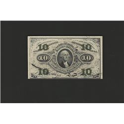 1863 Ten Cents Third Issue Fractional Currency Note