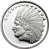 Image 1 : 1 oz SilverTowne Indian Silver Round