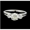 Image 1 : 18KT White Gold 1.33ctw Diamond Ring
