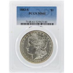 1883-S $1 Morgan Silver Dollar Coin PCGS Graded MS61