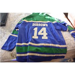 NEW VANCOUVER CANUCKS ALEX BURROWS JERSEY HOODIE