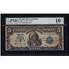 Image 1 : 1899 $5 Indian Chief Silver Certificate Bank Note PMG VG10 Net