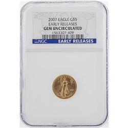 2007 $5 American Gold Eagle Coin NGC Gem Uncirculated