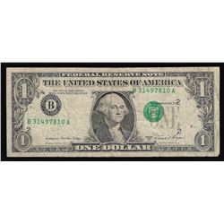 1981A $1 Federal Reserve Note Misalignment ERROR