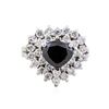 Image 2 : 14KT White Gold 2.78ct Black Diamond Ring