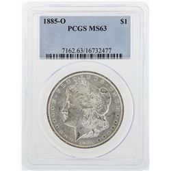 1885-O $1 Morgan Silver Dollar Coin PCGS MS63