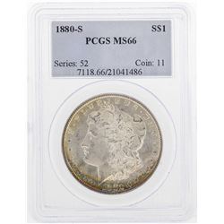 1880-S $1 Morgan Silver Dollar Coin PCGS MS66