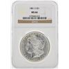 Image 1 : 1881-S $1 Morgan Silver Dollar Coin NGC MS66