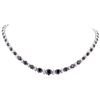 Image 1 : 14KT White Gold 32.21ctw Fancy Black Diamond Necklace