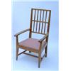 Image 1 : A Cotswold School walnut armchair by Peter Waals, having square tapered back rails and rectangula...