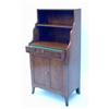 Image 1 : A Regency rosewood low bookcase, boxwood line-inlaid with shaped stepped front and open shelving,...