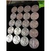 Image 2 : 20 Walking Liberty Silver Half Dollars