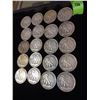 Image 4 : 20 Walking Liberty Silver Half Dollars