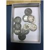 Image 1 : 12 Silver Barber Dimes