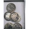 Image 3 : 12 Silver Barber Dimes
