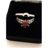 Image 3 : 14kt Gold Ladies Red Diamond Ring