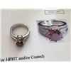 Image 5 : 14kt Gold Ladies Red Diamond Ring