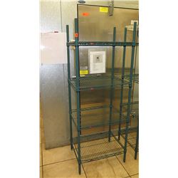 Green Metro Shelving Unit w/4 Shelves (24