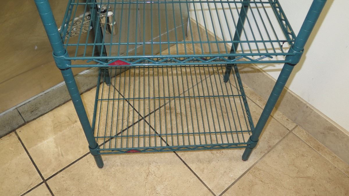 Green Metro Shelving Unit w/4 Shelves (24