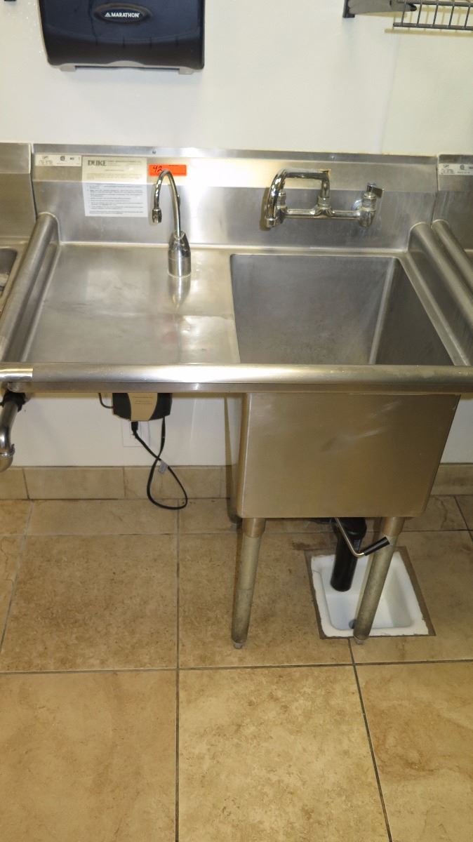 Duke Single Basin Sink Sdts2116 W In Sink Aerator Instant