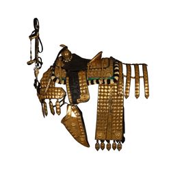 Unmarked Ted Flowers Brass Saddle