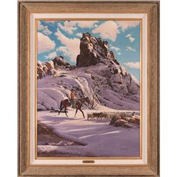 Ray Swanson, oil on board