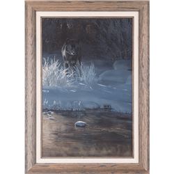 Terry Isaac , acrylic on board