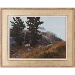 Lanford Monroe, oil on board